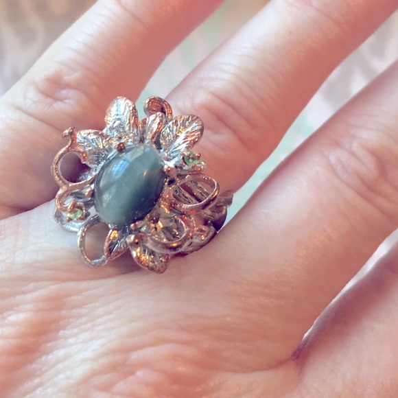 💝Rare Cat's Eye Scapolite Rose Gold Ring - Picture 5 of 5